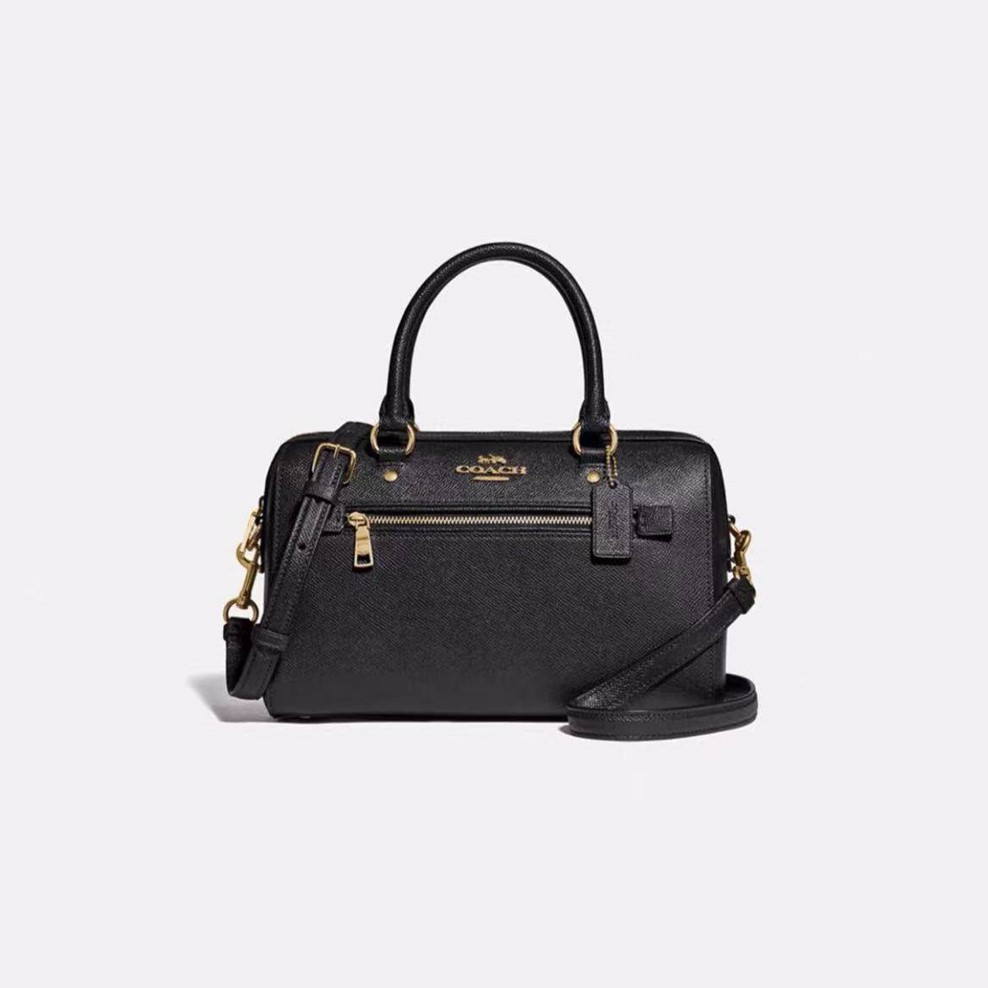 COACH Crossbody Bag Rowan Satchel Leather Black