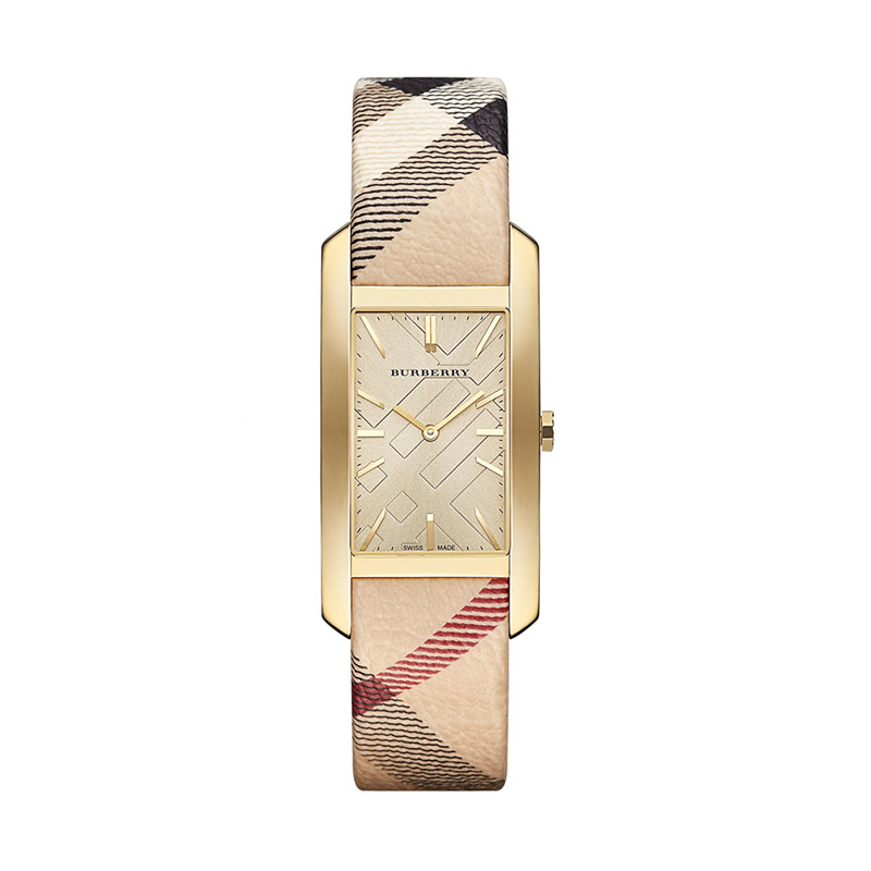 BURBERRY Pioneer Gold Dial Gold Ion-plated Ladies Watch